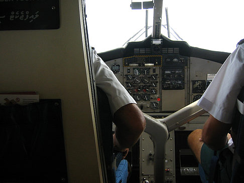 Foto Cockpit des Wasserflugzeugs