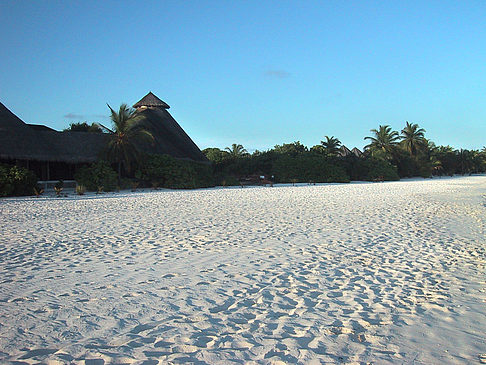 Foto Der weiße Sandstrand der Malediven - 