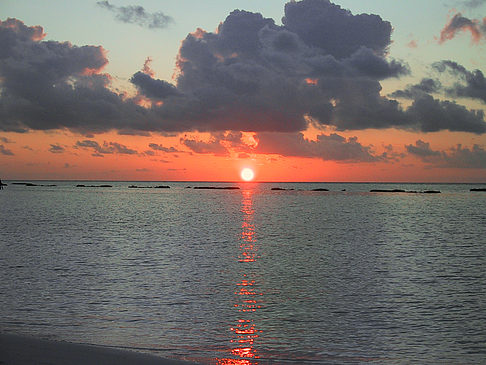 Foto Sonnenuntergang auf den Malediven - 